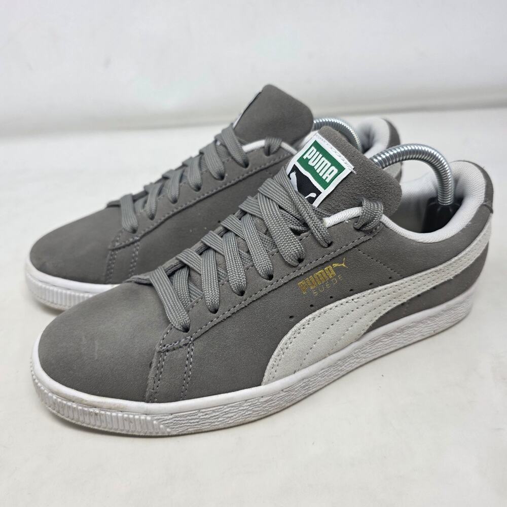 PUMA Suede Classic Steeple Gray White Sneakers Men’s Size 6.5